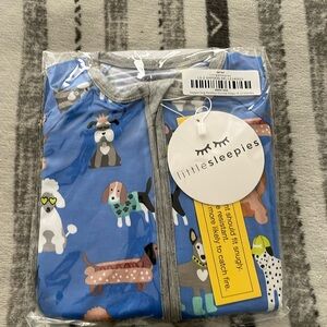 NWT Little Sleepies Dapper Dog Print Zippy (6-12 month) Unisex